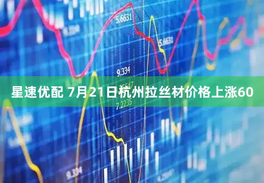 星速优配 7月21日杭州拉丝材价格上涨60